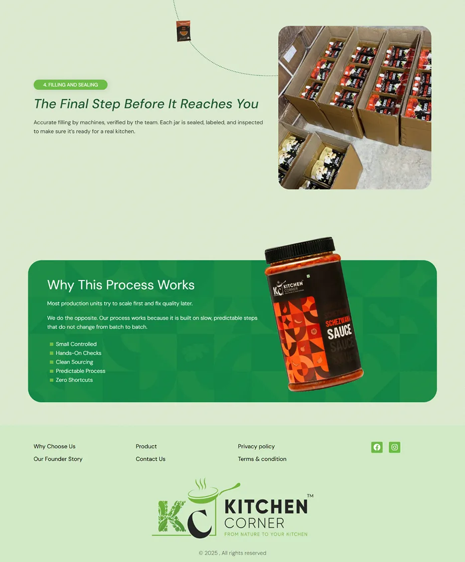 Kitchen Corner Sourcing and Sowing Process